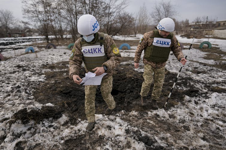 The Russian and Ukrainian governments both blamed forces aligned with the other for mortar fire in eastern Ukraine and for using the accusations as justification for increased aggression.